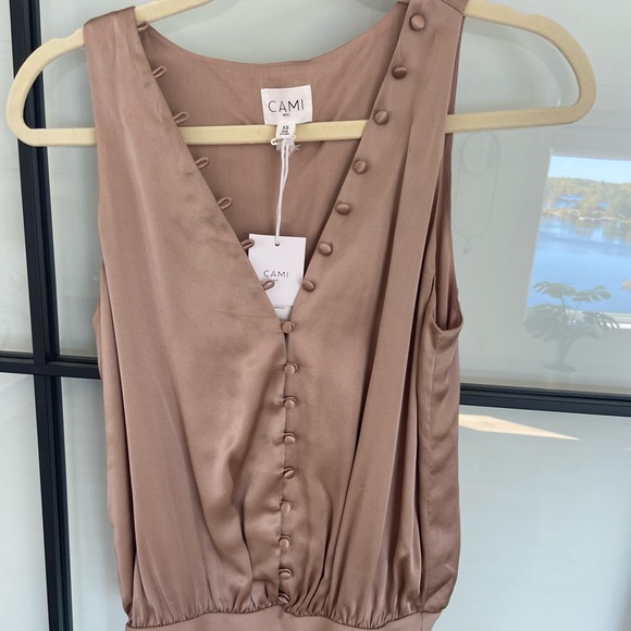NWT Cami NYC Lorna Silk Satin Bodysuit - Picture 2 of 4